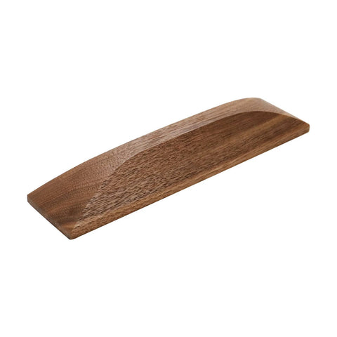 Walnut Wood Finger Pull Handle, 3.8 Inch Hole Distance, Solid Drawer Pull, Set of 4, Natural Walnut, Smooth Finish