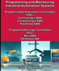 Programming and Maintaining Industrial Automation Systems image featuring ControlLogix and Micro800 robots in an industrial setting.