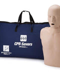 Professional Adult CPR Training Manikin Featuring Built Tough Realistic Torso And Smart Feedback Monitor For 2019 Aha Guideline Zero Fuss Chest Compressions in carry bag.