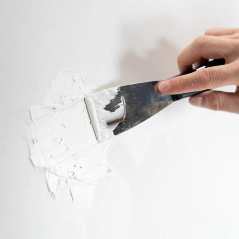 Applying Patch And Repair Patching Plaster White Ready To Use Latex Based Wall Patch For Holes And Cracks On Plaster And Drywall Quick Dry