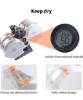 Moistureproof Filament Spool Enclosure For AMS Lite, Fits Bambu Lab A1 And A1 Mini Filament Dryer, dustproof design with humidity gauge