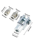 Big Time Air Cylinder 32mm Bore 300mm Stroke Dual Acting Single Piston With Y Connector And Quick Fittings MAL32X300 components