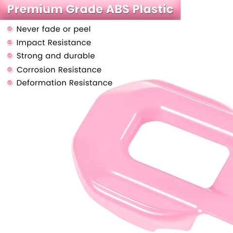 Hood Latch Lock Bracket Covers Pink 2 Pack For 2018 2019 2020 2021 2022 2023 2024 Wrangler JL JLU Unlimited Sport Sahara Rubicon