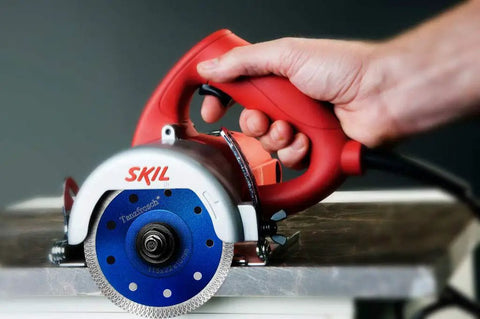 4.5 Inch Diamond Saw Blade Cutting Disc For Porcelain Tile Granite Marble Ceramics 3 Pack Blue on red power tool