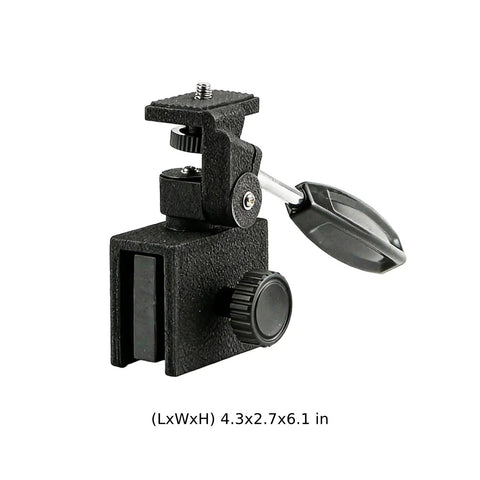 Car Window Mount for Spotting Scopes and Binoculars Adjustable Pan Head Heavy Duty Metal Clamp Hands Free Bird Watching and Photography Bracket