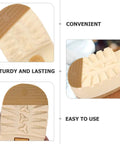 Polyurethane Shoe Heel Repair Pads Half Round Sole Protectors For Sneakers And Athletic Kicks Hella Durable Kick Fixers built different with grip pattern