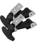 Heavy Duty Rubber Hood Latch Kit For Engines And Tool Boxes, Easy Install Hasp Latch With Durable Stainless Steel And Rubber