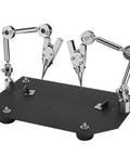 Solid Steel Welding Fixture Clip And Work Clamp Holds Everything Tight Like A Boss For Soldering Jewelry Microelectronics And Tiny Parts Without Breaking The Bank on a black base with adjustable arms.