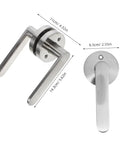 Interior Passage Door Handle Set With Sleek Knob And Lever For Bedrooms And Storage Rooms Easy To Install With All Hardware