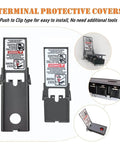 Electric Water Heater Tune Up Kit With Two 4500W 240V Elements shown with terminal protective covers and installation view