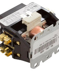 Professional Grade Industrial Magnetic Contactor 50 Amp 115 Volt Ac Coil Double Pole Single Throw heavy duty power switch, side view.