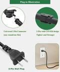 Recliner Power Cord Replacement 2 Pin AC DC Switching Power Supply For Electric Recliners 29V Easy Install No Fuss Plug And Play, 2-pin connector