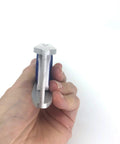 Side view of TL002M 9 Inch Magnetic Die Cast Aluminum Torpedo Level With Three Bubble Vials For 0 90 And 45 Degree Measurements Durable Aluminum Body