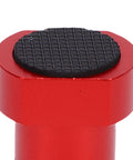Close-up of red base clamp from Aluminum Alloy Bench Dogs Set For Woodworking, 10 Pieces, Non Slip Workbench Stops, 20mm Diameter For Desktop Fixtures