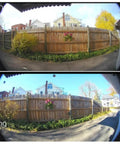 Comparison of doorbell camera views with Adjustable 30 To 55 Degree Doorbell Angle Mount For Video Doorbells 2 3 3 Plus 4 Battery.