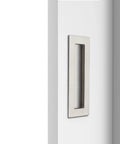 Sliding Pocket Door Handles Recessed Finger Pulls Set for Closet and Barn Doors Stainless Steel Brushed Nickel