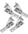 Heavy Duty Zinc Alloy Fridge Hinge Kit Pro Grade, 8mm Axial Diameter Refrigerator Door Hinges, Corrosion Resistant And Easy Maintenance, Built To Last For Busy Foodservice And Commercial Kitchens; four hinges