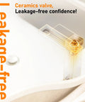 Focus on ceramic valve of Black Single Hole Bathroom Faucet With One Handle Vanity Faucet Matte Finish For Sink 1 Hole Kit Includes Metal Drain Deck Plate Overflow And Water Supply Line No Hassle Install.