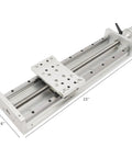 Heavy Duty Aviation Aluminum 6061 Three Axis Sliding Table With 16 Inch Ball Screw Linear Stage, 23 inch length for precise machining.