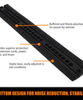 Heavy Duty Speed Bumps For Driveway 6 Ft Two Pack Rubber Speed Bumps With Two Channel Cable Protector Ramps, noise reduction design
