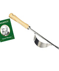 Lightweight Hand Weeder Tool For Garden Weeding With V Shaped Forks Easy Root Removal Durable Stainless Steel Build Your Go To Weed Puller For Dandelions Thistles Crabgrass Chickweed After Rain with wooden handle