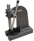 Beefy Three Ton Manual Arbor Press For Bearing Installation And Metal Bending Eleven Inch Height Portable Hand Press With Four Position Plate