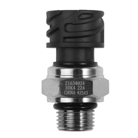 Pressure Sensor Switch For Vehicle Oil Pressure, Direct Fit Car And Truck Auto Part 21634024 20375013 20428456, 1Pcs, Durable Silver Engine Sensor Switch, Replacement Electrical Sensor close-up threaded metal body