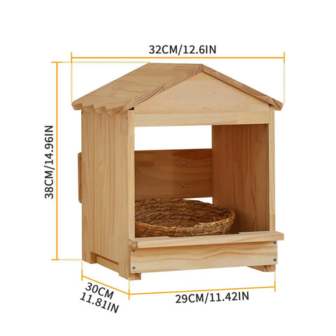 Versatile Portable Chicken Nesting Box With Detachable Ramp For Indoor Outdoor Use, Wall Mount Or Ground Setup, Easy Clean Hen House