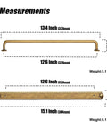 Upgrade Your Cabinets With Antique Brass Cabinet Pulls With Backplates 12.6 Inch Center To Center kitchen hardware size chart