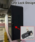 No Nonsense Wall Mount EV Charger Enclosure Locking Heavy Duty Outdoor Electric Vehicle Armor Box with secure key lock and password lock.