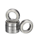 HiPicco R1038ZZ deep groove ball bearings, 3/8 in ID x 5/8 in OD x 5/32 in width, chrome steel, double shielded, 5 pcs