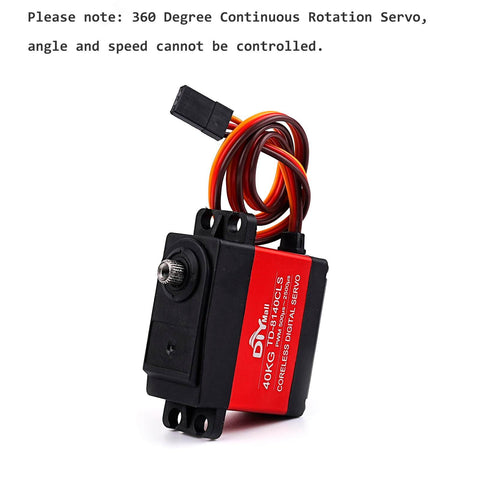 Beefy 40kg Digital Servo With Coreless Motor And Metal Gear 360 Degree Continuous Rotation For Cars Robots And Helicopters High Torque