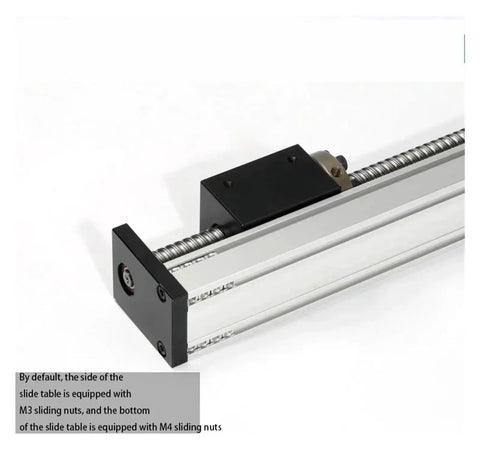 Beefed Up Heavy Duty Linear Guide Module With 57 Stepper Motor Nema23 And SFU1605 Ball Screw Actuator, aluminum slide table