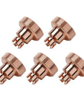 Five Pack KP2845-2 Plasma Shield Cups for Tomahawk 1538 and LC105 Torches, Plug and Play Spare Parts Kit for Precise Plasma Cutting, Keeps Your Cutter Stable and Extends Lifespan, Protective Shield Design and Easy Install, copper shield cups