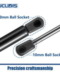 Heavy Duty Gas Strut Lift Support For Truck Camper Shell Topper Cap And Tool Box Hella Tough Tension showing 10mm ball sockets.