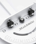 Close-up of Deluxe Table Saw Miter Gauge With 120 Angle Stops for precision cuts, showing durable aluminum construction.