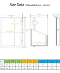 Size diagram of Dustproof Waterproof IP65 Junction Box with Hinged Cover, dimensions 8.7x6.7x4.3 inches, ABS plastic, gray body.