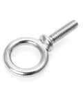 Marine Grade Eyebolts 316 Stainless Steel 3/8-16 UNC Shoulder Eyebolt, heavy-duty, corrosion-resistant, side view