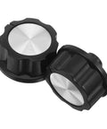2-Pack Universal Oven Control Knob Replacement For Air Fryer, Stove, And Grill, Heat Resistant Plastic Timer Switch shown