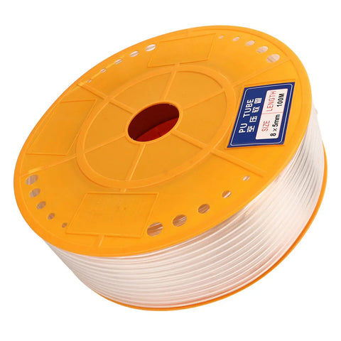 Heavy Duty Transparent Air Hose Built Like Iron For High Pressure Pneumatic Systems And Air Compressor Hookups In Garage Shops And Professional Workshops 12mm 100m Tubing on a spool