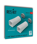 F14D Tomcat One Forty Eight Air Intake Set for Tamiya Kit 3D Printed Resin Grey Unpainted Unassembled Model Upgrade