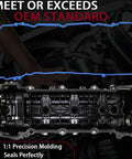 3.6L High Performance Valve Cover Gasket Set Plus Intake Manifold Gasket Kit For 2011 To 2020 Chrysler 200 300 Dodge Challenger Jeep Cherokee Wrangler Ram V6 Engines, valve cover gasket and intake gasket shown