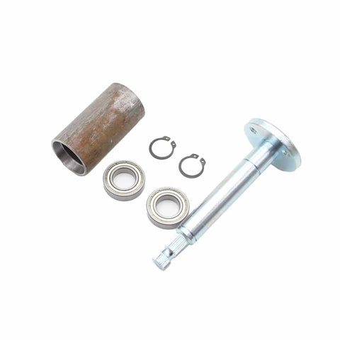 320mm Steering Gear Rack Pinion Kit With 390mm Adjustable Shaft And 245mm Tie Rods components laid out, including metal shaft and bearings.