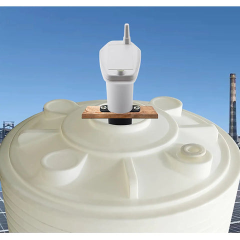 Wireless Water Level Sensor Ultrasonic Tank Level Meter No Fuss Install with IP65 Weatherproof Design on water tank