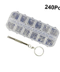 Eyeglass Repair Kit With 720 Pieces Screwdriver Set For Glasses Frames And Sunglasses, Tiny Screws And Nose Pads Included