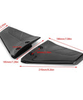 Outboard Hydrofoil Stabilizers Pair In Black ABS For 4 To 50HP Boats Beefed Up Stability Planing Faster Stable Handling Drag Reduction