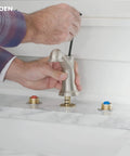 Installing Rough In Water Valve With Drain Assembly For Widespread Bathroom Faucets Half Inch IPS MPact Compatible System