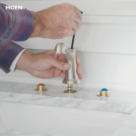 Installing Rough In Water Valve With Drain Assembly For Widespread Bathroom Faucets Half Inch IPS MPact Compatible System