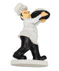Tiny 8Cm Chef Statue Ornament For Kitchen And Office Decor Lightweight 3D Cartoon Dining Table Figurine Cute Cooking Craft Bust For Home Desk Or Shelf Accent