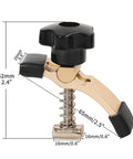 Flexible T-Slot Hold Down Clamps For CNC Router, Adjustable Rotating Pivot And Height, Multi Angle Positioning For Varying Thicknesses